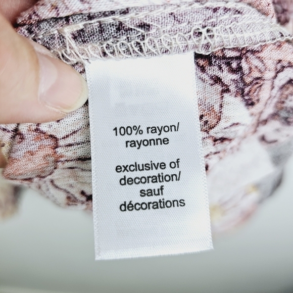 Maurices Crochet Trim Patchwork Babydoll Blouse NWT, size 1X - Picture 8 of 9